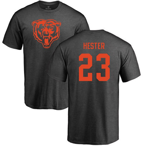 Chicago Bears Men Ash Devin Hester One Color NFL Football #23 T Shirt->nfl t-shirts->Sports Accessory